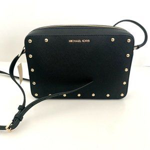 Michael Kors SANDRINE STUD BLACK Large CROSSBODY